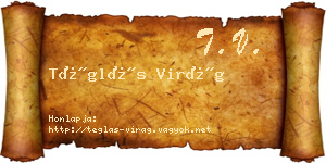 Téglás Virág névjegykártya