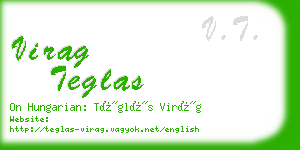 virag teglas business card